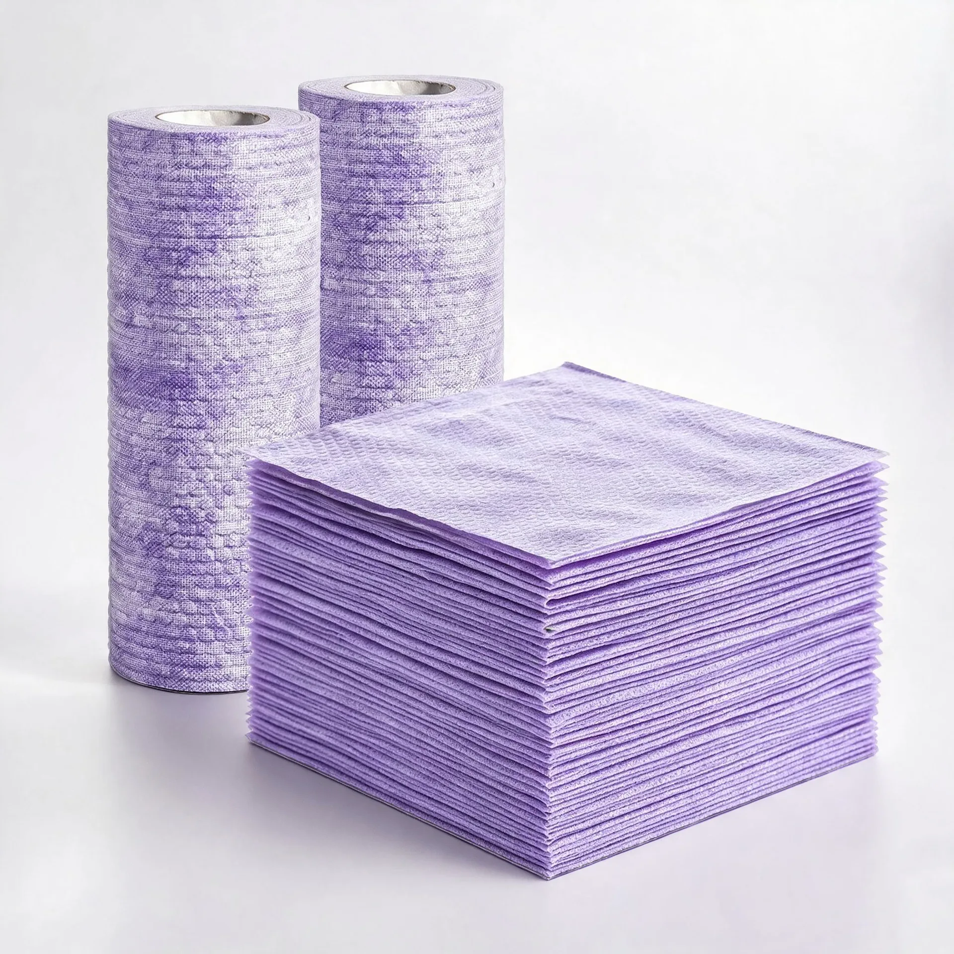 Disposable Kitchen Cleaning Cloth Roll – Purple