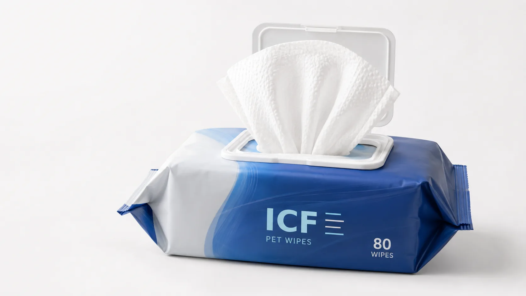 ICF 80 wipes pet wipes soft pack